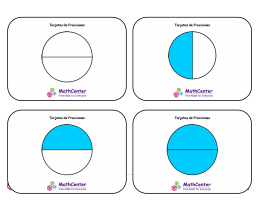 Tarjetas didácticas de fracciones con respuestas: medios cuartos (círculos)