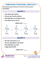 Comparando Fracciones Acertijos 3