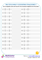 Multiplicando Y Dividiendo Fracciones 1