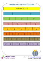 Tiras De Fracción Hasta Octavos