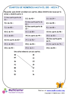 Cuartos De Números Hasta El 100 Hoja 2