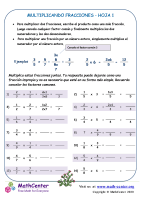 Multiplicando Fracciones Hoja 1