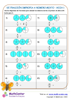 De Fracción Impropia A Número Mixto Hoja 1