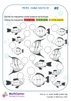 Divertida Suma De Peces A 10 Hoja 2