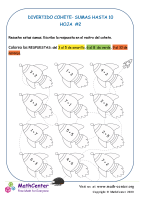 Divertida Suma De Cohetes A 10 Hoja 2