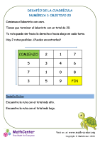 Desafío De La Cuadrícula Numérica 1: Objetivo 20