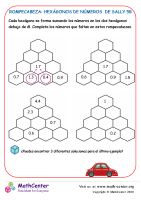 Rompecabeza Hexágonos De Números De Sally 5B