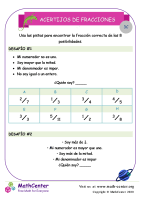 Acertijos De Fracciones 3C