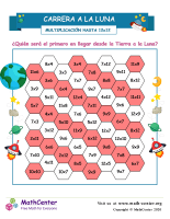 Carrera a la luna: Multiplicando hasta 12 X 12