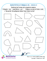 Identifica Formas 2D Hoja 2
