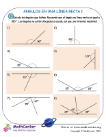 Ángulos En Una Línea Recta 1