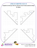 Línea De Simetría Hoja 10