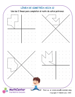 Línea De Simetría Hoja 12
