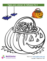 Hoja para colorear - Halloween N°6