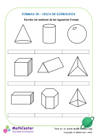 Forma 3D - Hoja de trabajo
