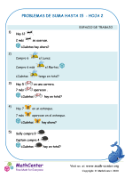 Problemas de Suma Hasta 15 # 2