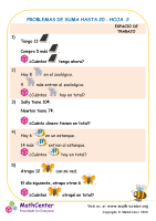 Problemas de Suma Hasta 20 # 2