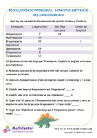 Resolución de problemas: La longitud del dinosaurio