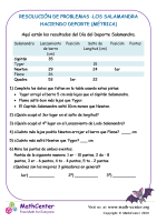 Resolución De Problemas -Los Salamander Haciendo Deporte