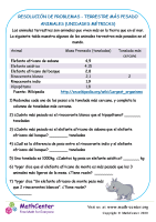 Resolución De Problemas - Terrestre Más Pesado