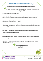 Problemas De Multiplicación 2.1A