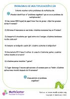 Problemas De Multiplicación 3.2B