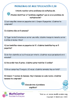 Problemas De Multiplicación 3.3B