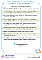 Problemas De Multiplicación 5.3A