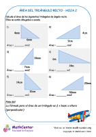 Área Del Triángulo Recto Hoja 2