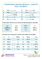 Convirtiendo Unidades Métricas – Longitud Peso Y Volumen 2