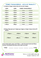 Tiempo Transcurrido - Hoja De Trabajo 2