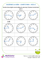 Diciendo La Hora - Cuarto Para Hoja 2