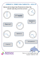 Corrige El Tiempo Para 5 Minutos Hoja 1A