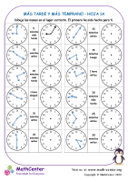 Más Tarde Y Más Temprano Hoja 1A