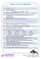 Prueba De Cálculo Mental 4:10