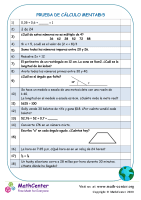 Prueba De Cálculo Mental 5:5