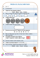 Prueba De Cálculo Mental 2:4 (UK)