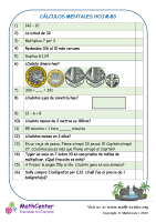 Cálculos Mentales Hoja 3:B3