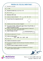 Prueba De Cálculo Mental 6:2