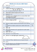 Prueba De Cálculo Mental 6:5