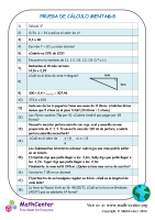 Prueba De Cálculo Mental 6:8