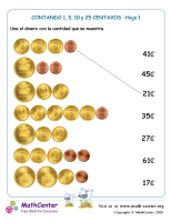 Contando 1, 5 , 10 y 25 centavos (1) (Argentina)