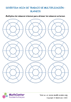 Hoja De Trabajo De Multiplicación -Blancos Divertidos