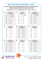 Multiplicando Por Décimas Hoja 1