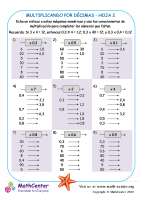 Multiplicando Por Décimas Hoja 2