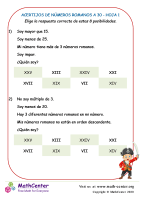 Acertijos De Números Romanos A 30 Hoja 1