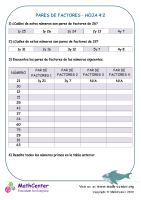 Pares De Factores - Hoja 4:2