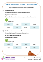 Valor Posicional Decimal Acertijos 5A