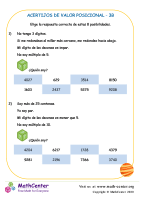 Acertijos De Valor Posicional 3B