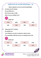 Acertijos De Valor Posicional 4C